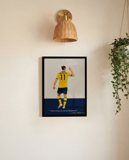 Zlatan Ibrahimovic Framed Poster - International Football