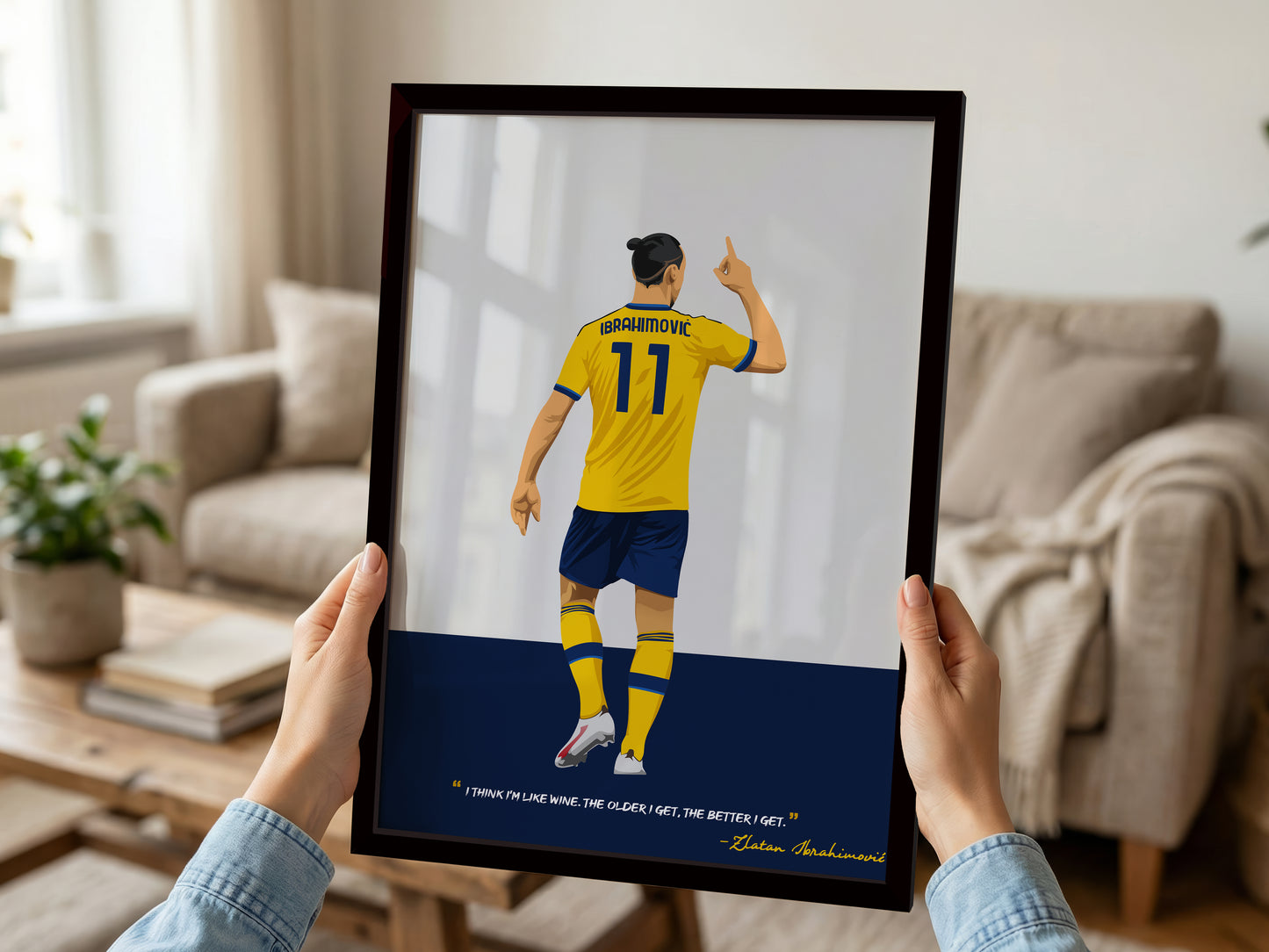 Zlatan Ibrahimovic Framed Poster - International Football