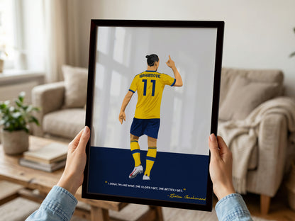 Zlatan Ibrahimovic Framed Poster - International Football