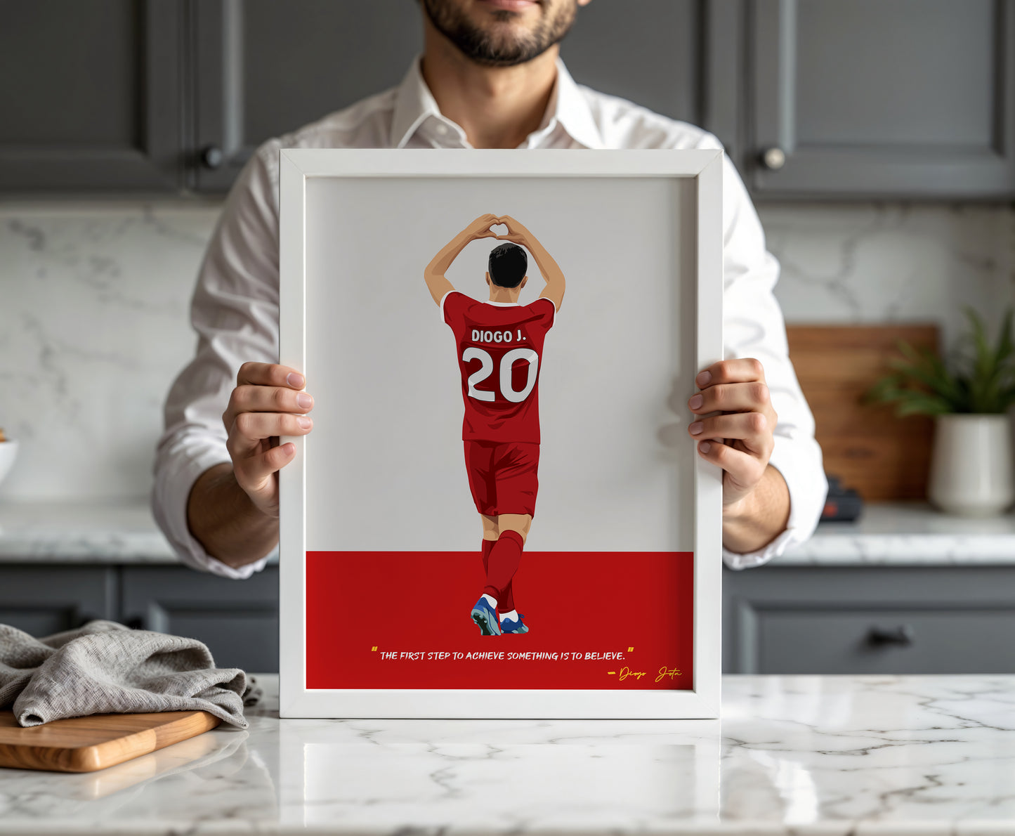 Diogo Jota Liverpool Framed Poster