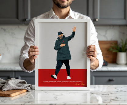 Jurgen Klopp Liverpool Tribute Art Frame