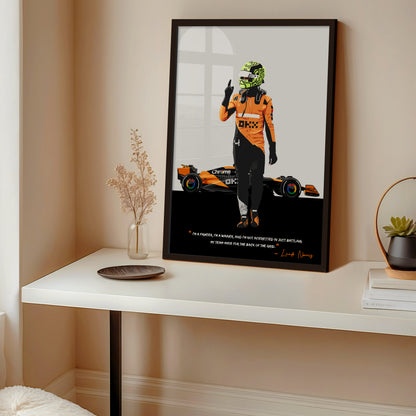 Lando Norris Poster, F1 Frame, McLaren