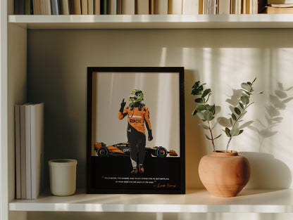 Lando Norris Poster, F1 Frame, McLaren