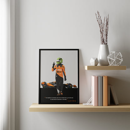 Lando Norris Poster, F1 Frame, McLaren