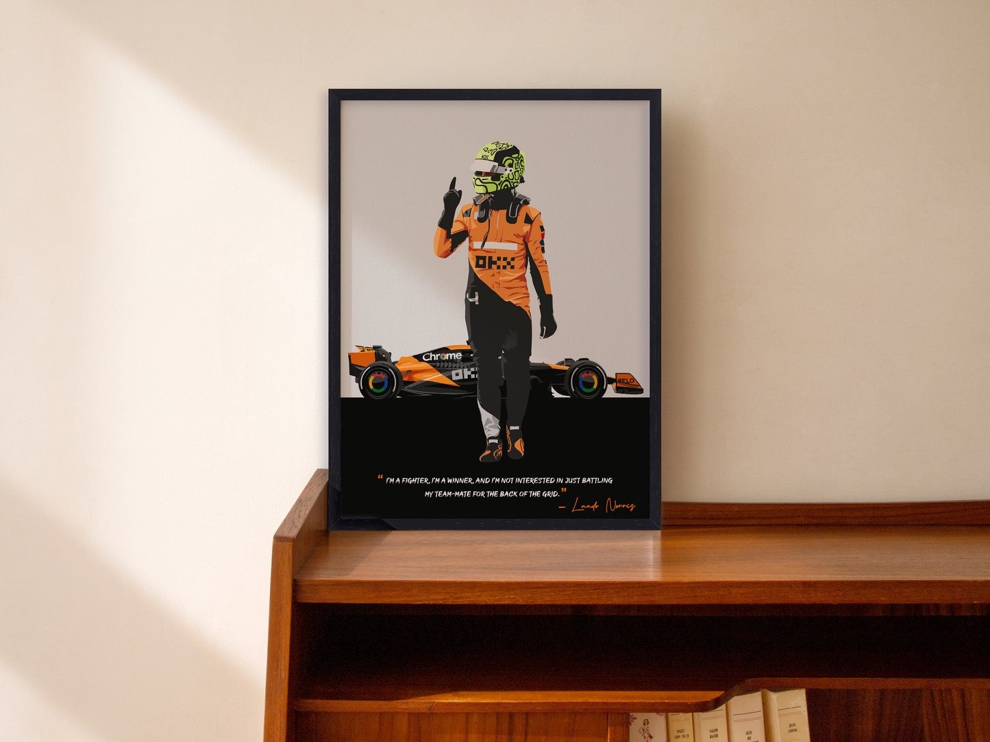 Lando Norris Poster, F1 Frame, McLaren
