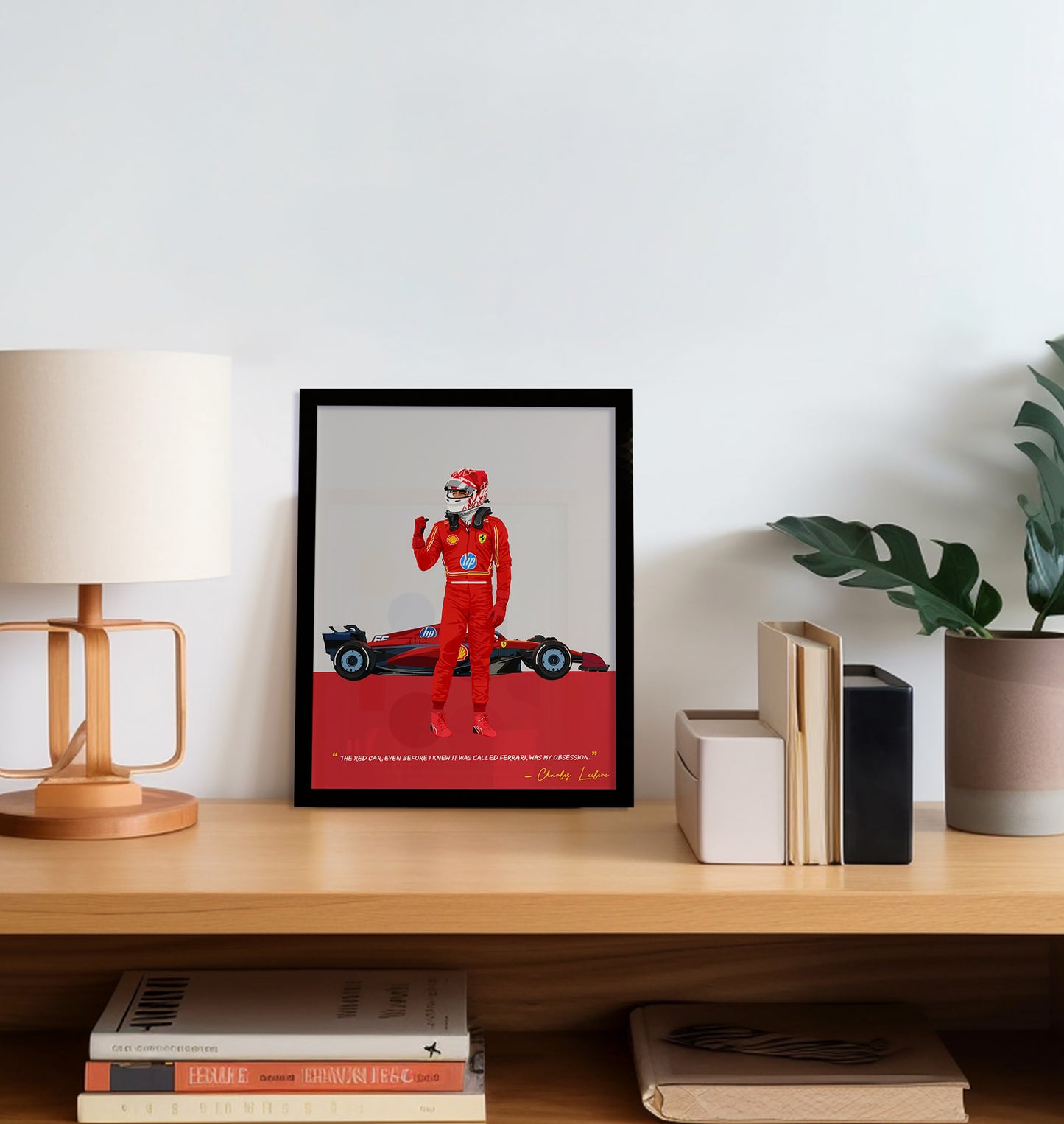 Charles Leclerc Frame, F1 Poster