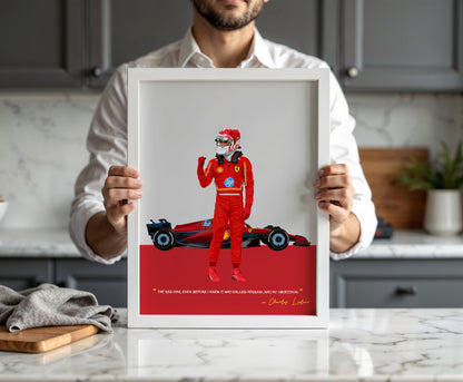 Charles Leclerc Frame, F1 Poster