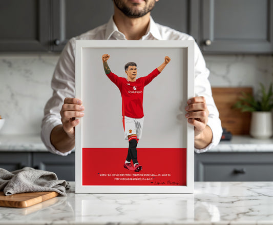 Lisandro Martinez Manchester United Framed Poster