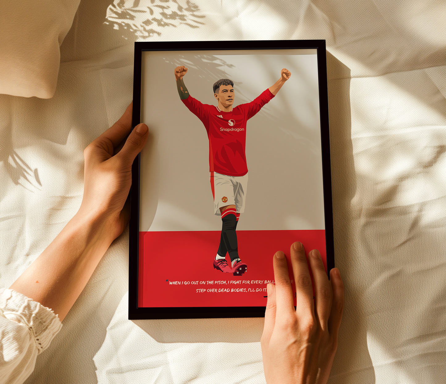 Lisandro Martinez Manchester United Framed Poster