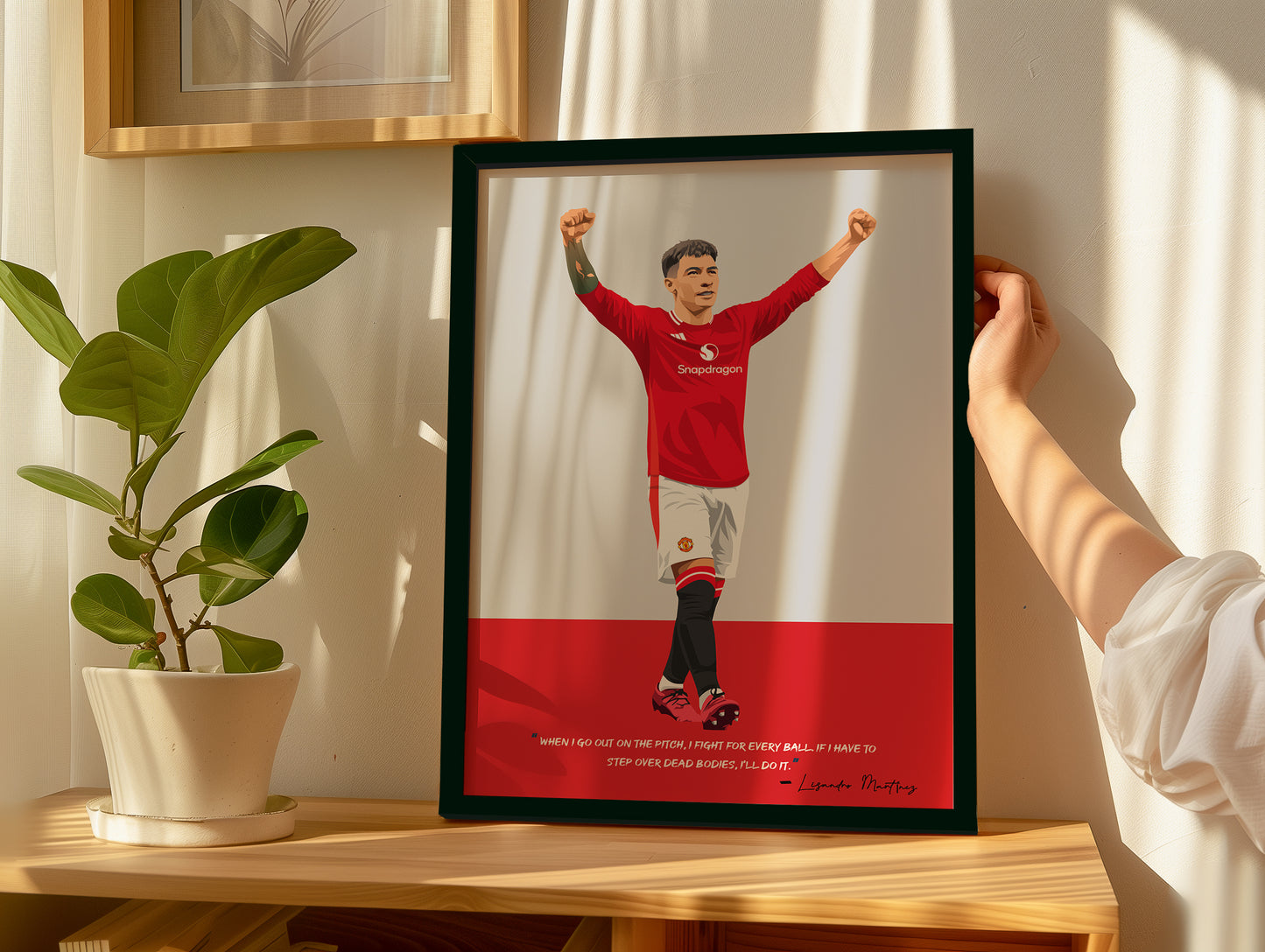 Lisandro Martinez Manchester United Framed Poster