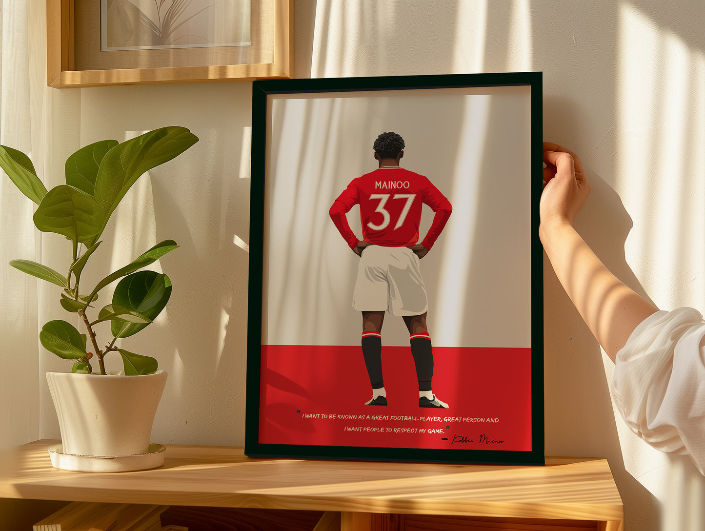 Kobbie Mainoo Manchester United Framed Poster