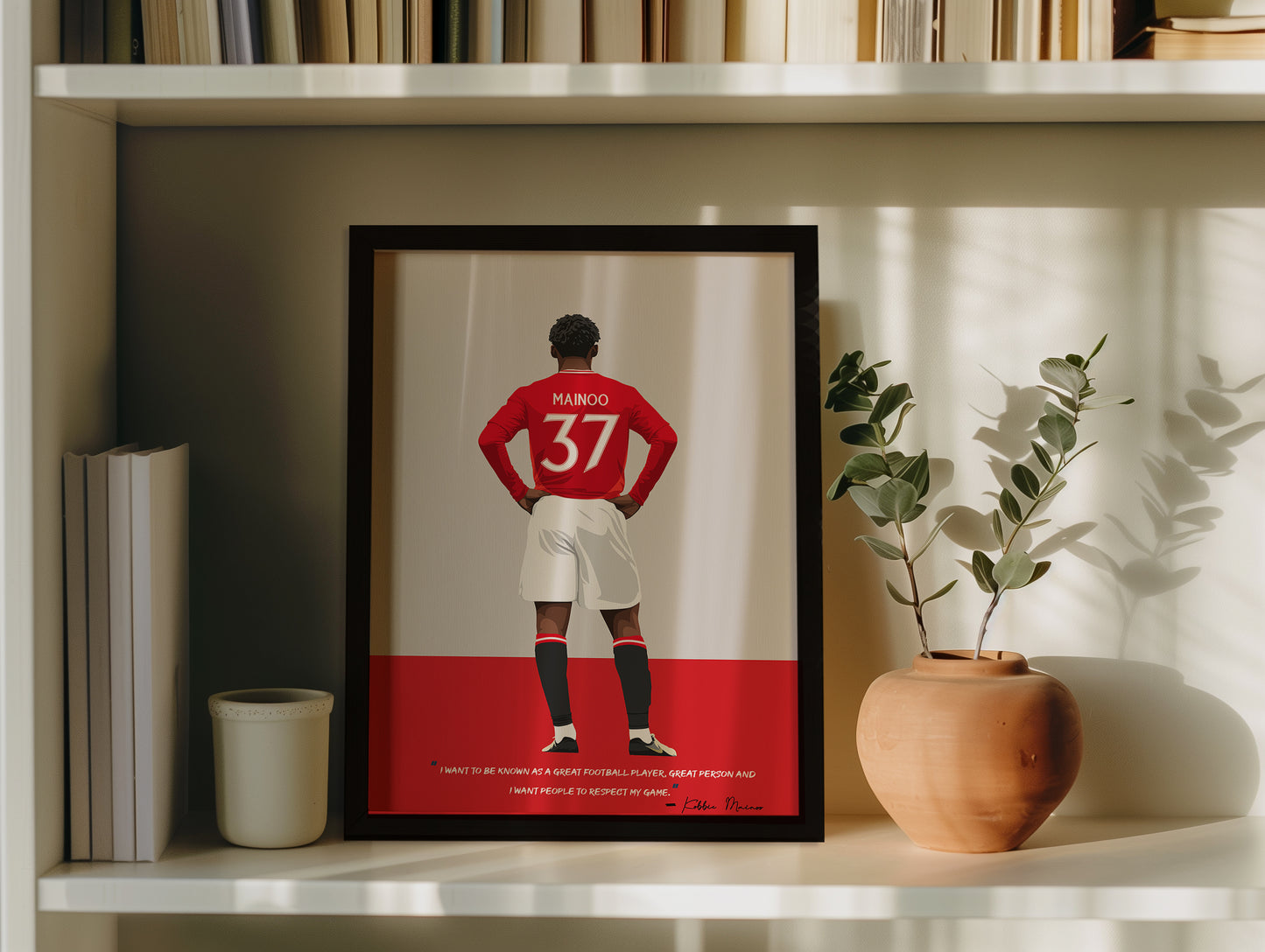Kobbie Mainoo Manchester United Framed Poster