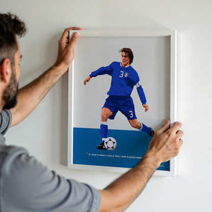 Paolo Maldini Italy Framed Poster - International Football