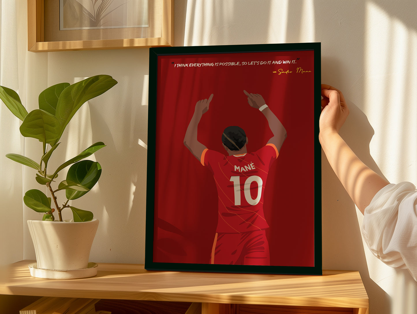 Sadio Mane Liverpool Framed Poster