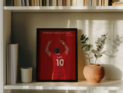 Sadio Mane Liverpool Framed Poster