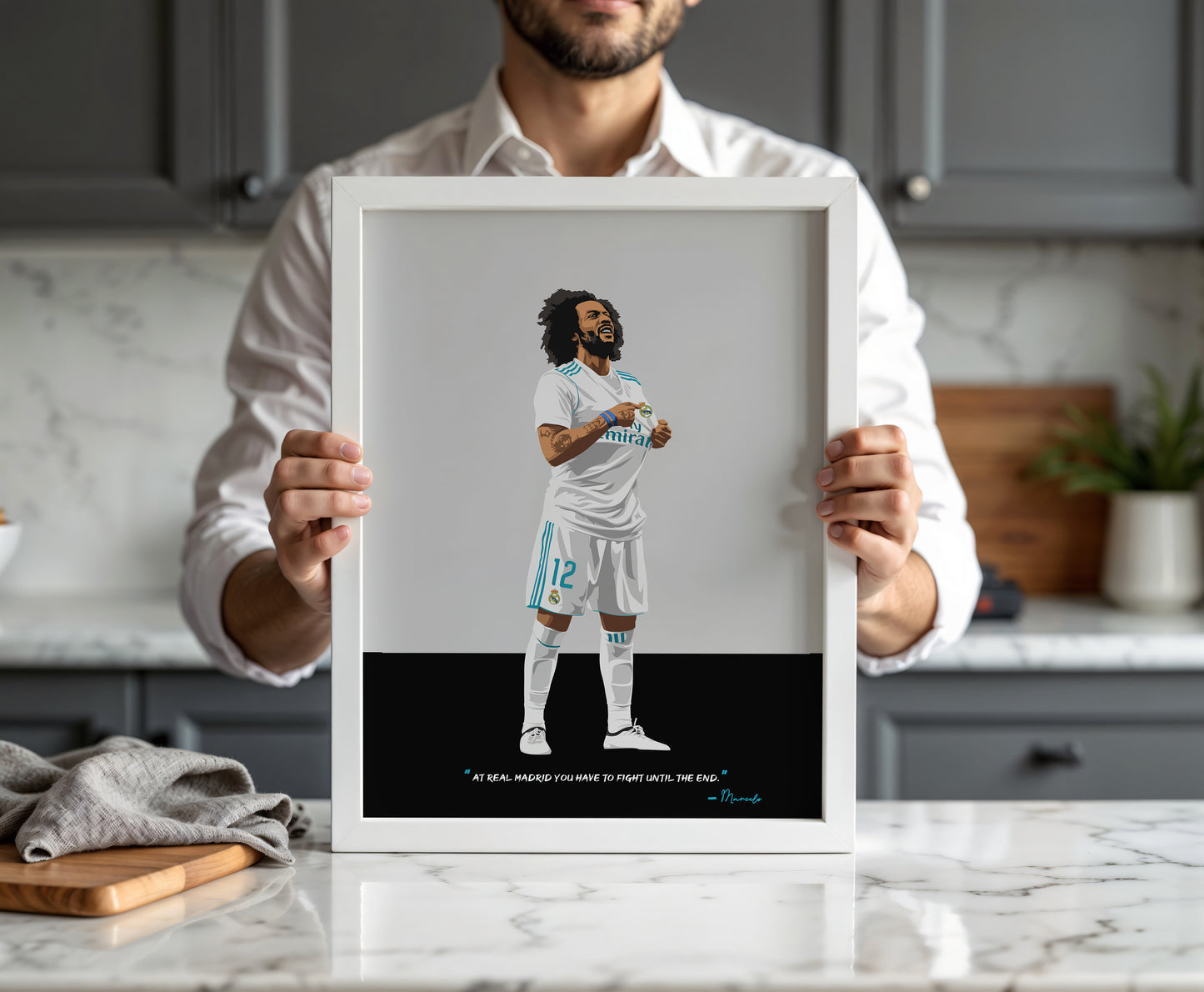 Marcelo Real Madrid Framed Poster