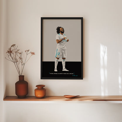 Marcelo Real Madrid Framed Poster