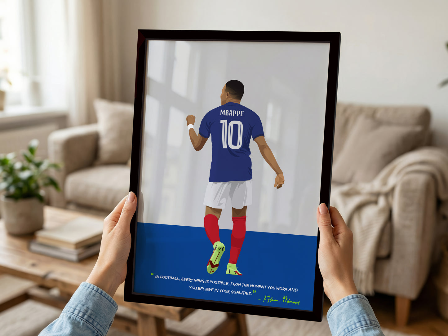 Kylian Mbappe France Framed Poster - International Football