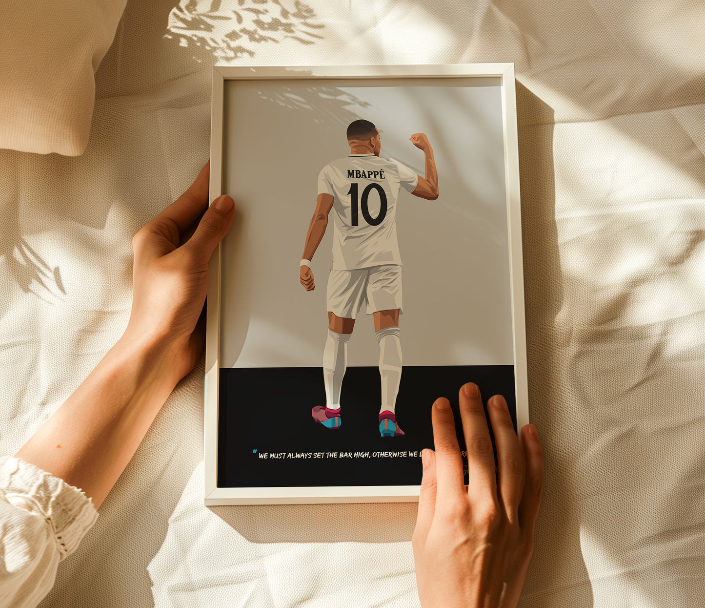 Kylian Mbappe Real Madrid Framed Poster