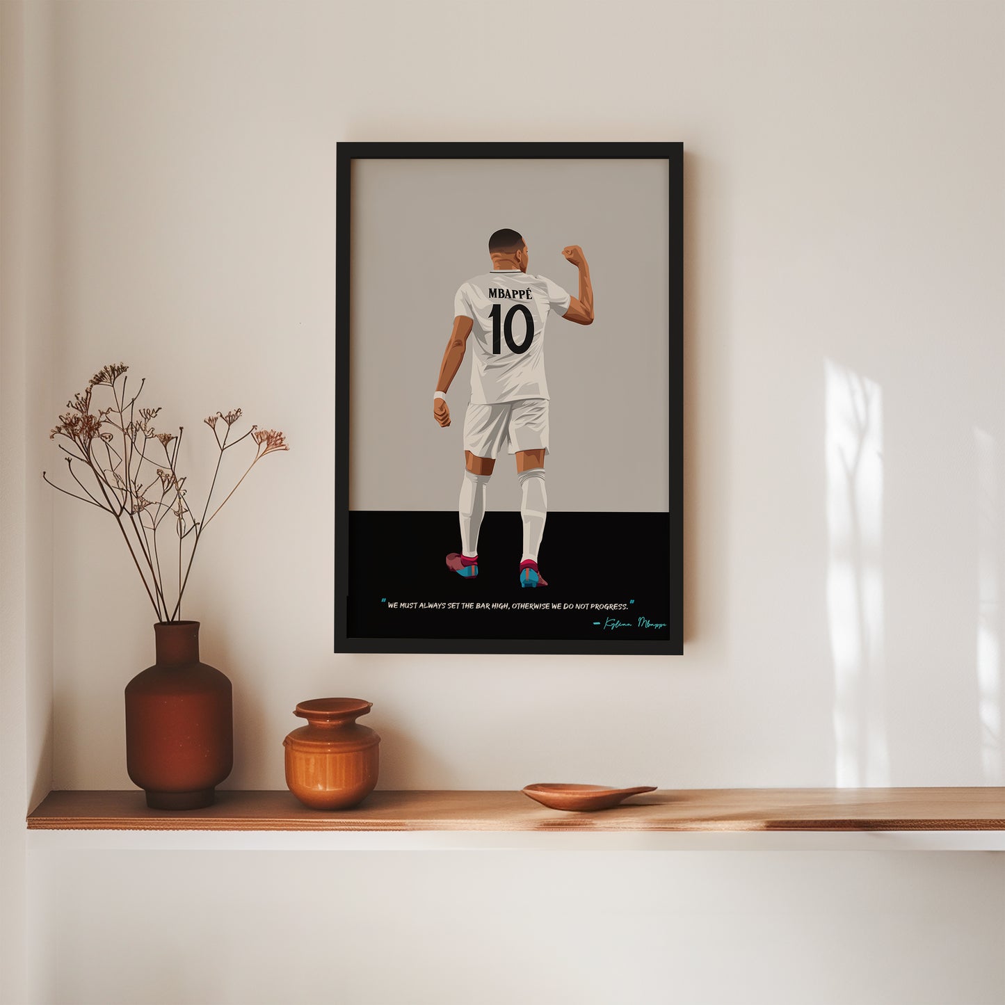 Kylian Mbappe Real Madrid Framed Poster