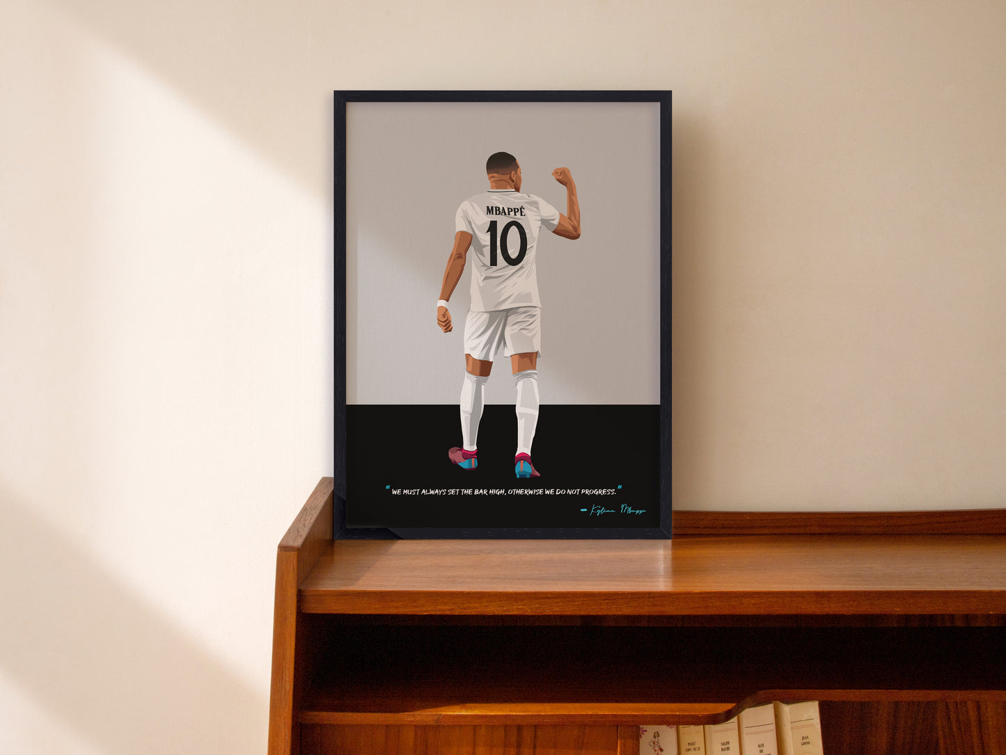 Kylian Mbappe Real Madrid Framed Poster