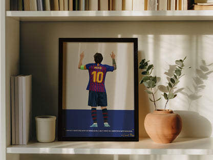 Lionel Messi Barcelona Framed Poster