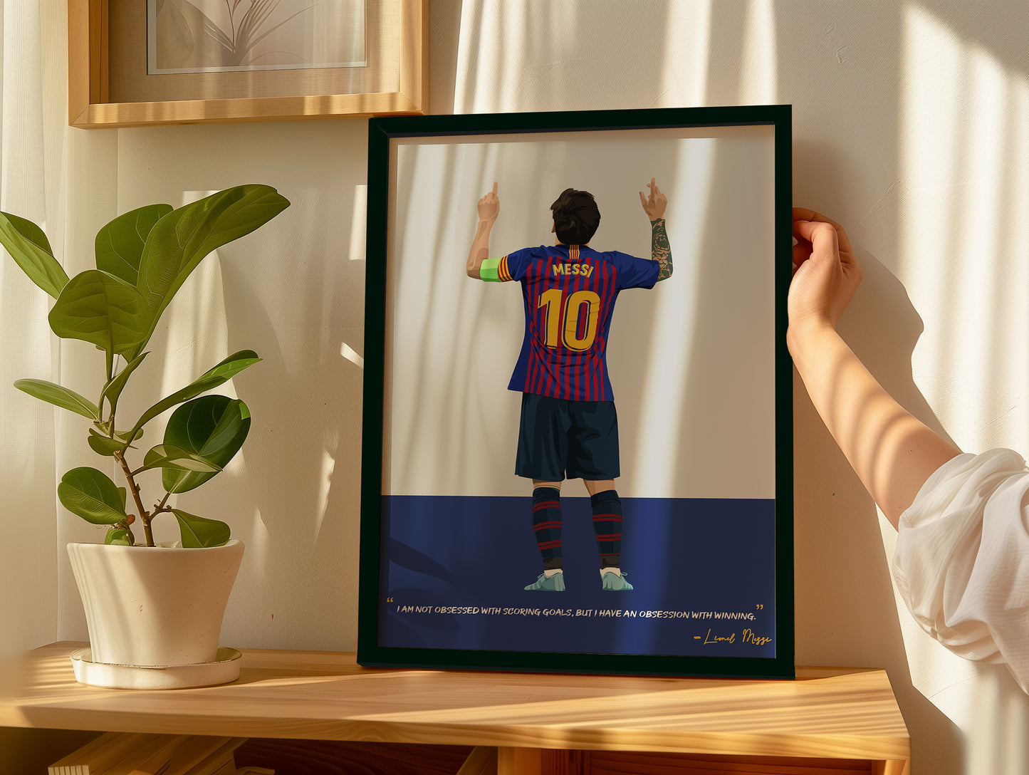 Lionel Messi Barcelona Framed Poster