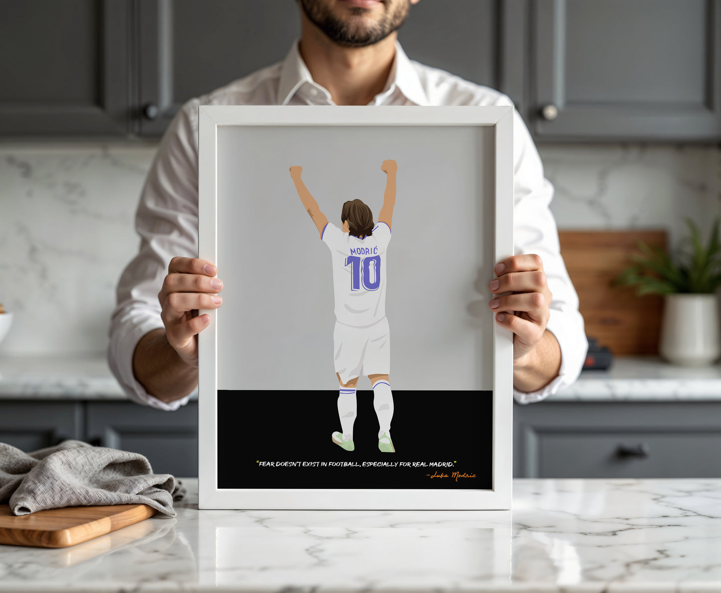 Luka Modric Real Madrid Framed Poster