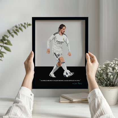 Luka Modric Real Madrid Framed Poster - 2025