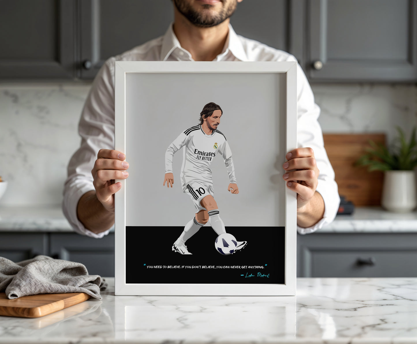Luka Modric Real Madrid Framed Poster - 2025