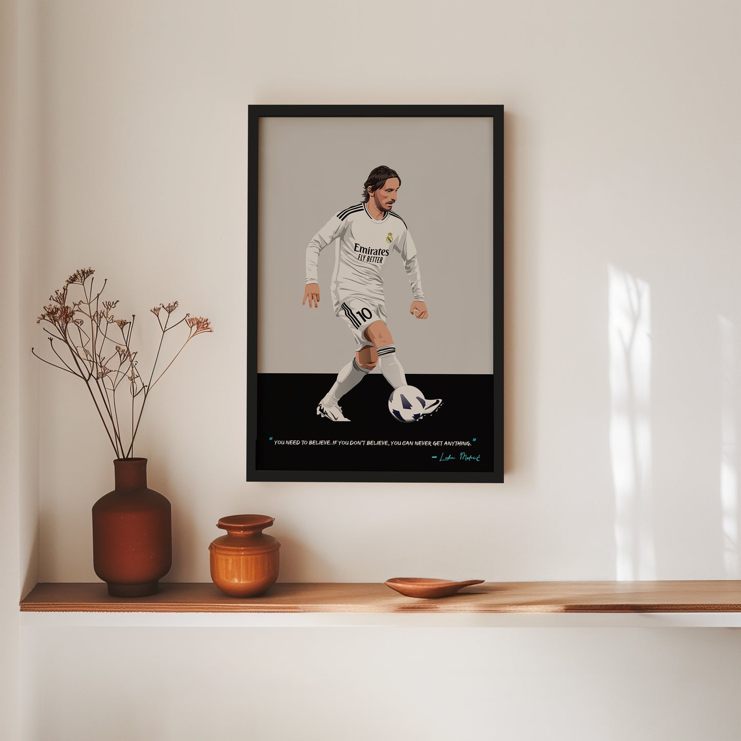 Luka Modric Real Madrid Framed Poster - 2025
