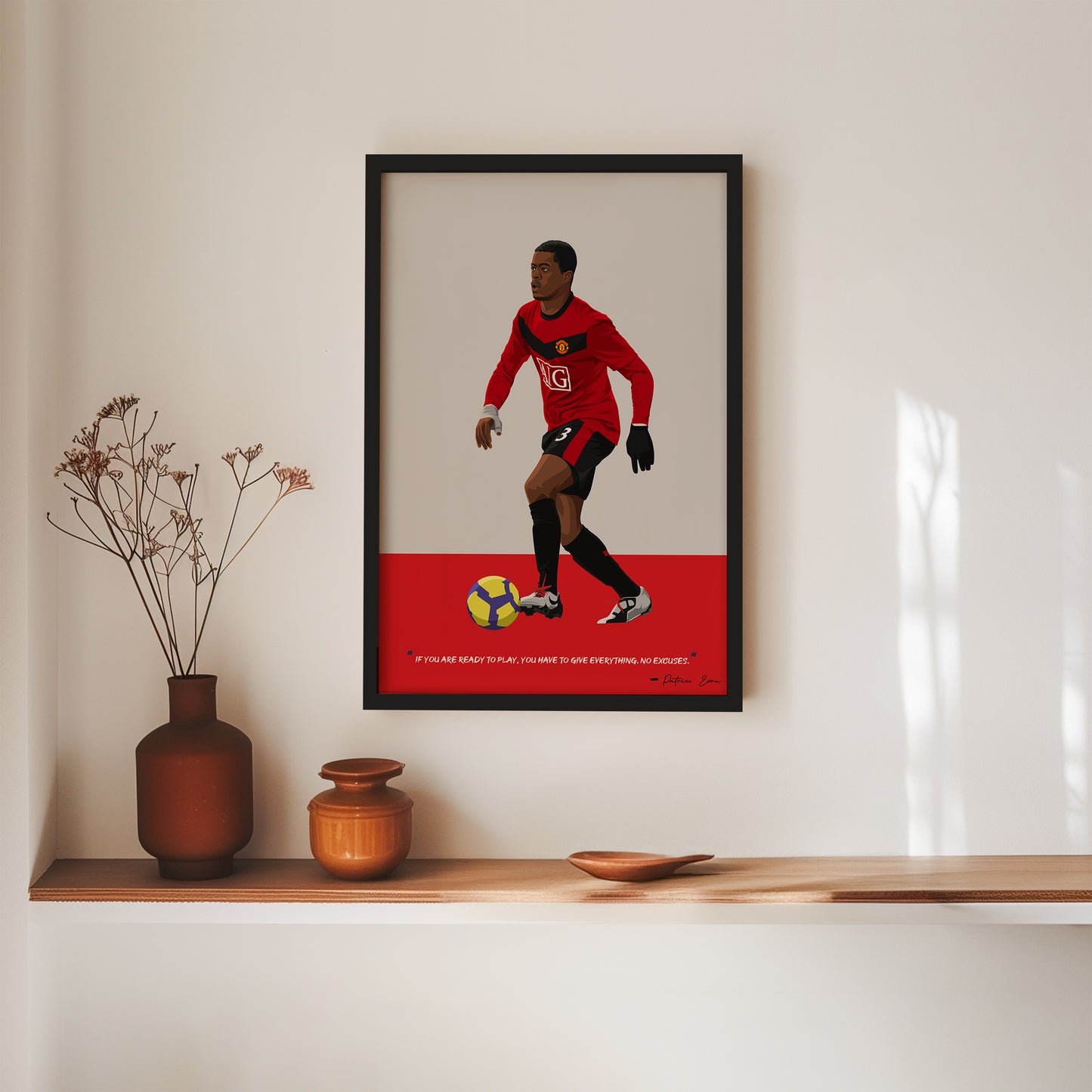 Patrice Evra Manchester United Framed Poster