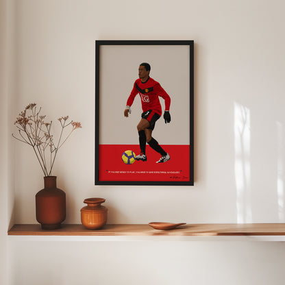 Patrice Evra Manchester United Framed Poster