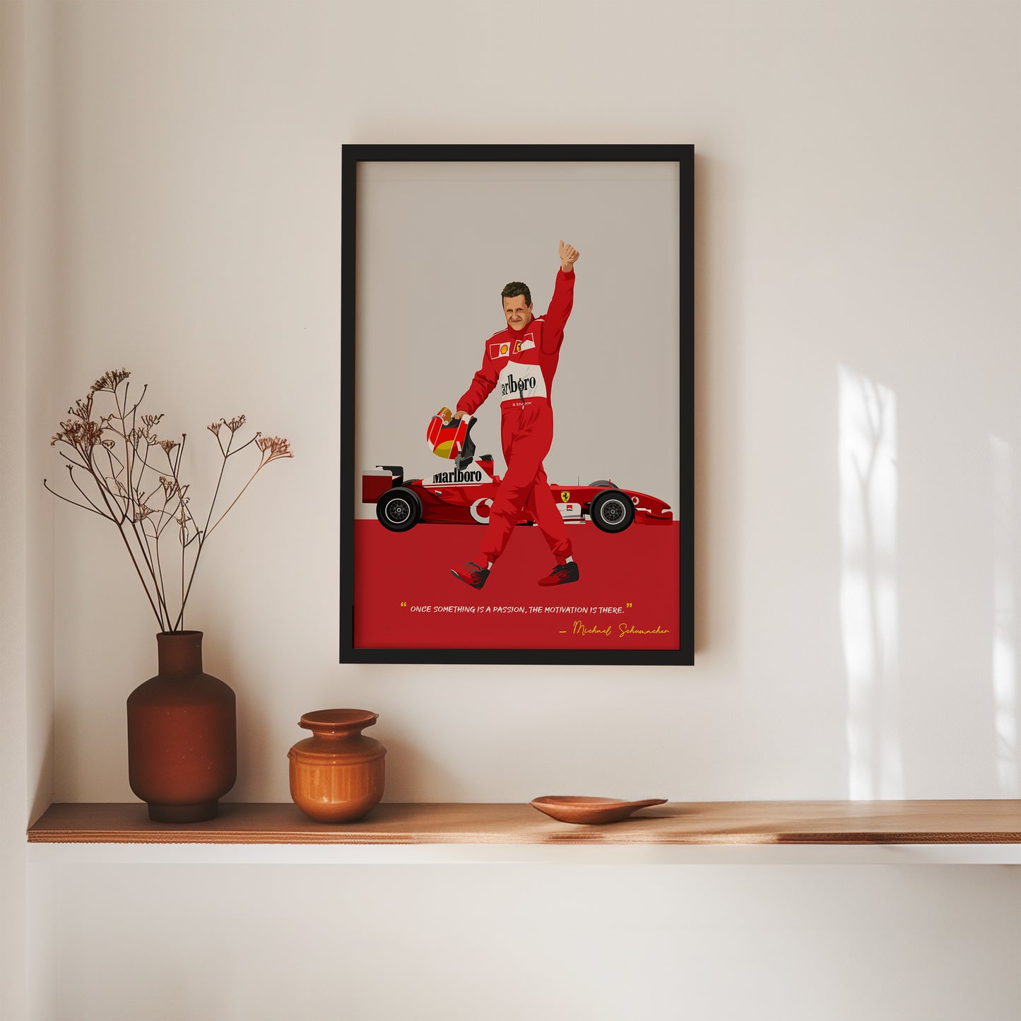 Michael Schumacher Poster, F1 Frame, Ferrari