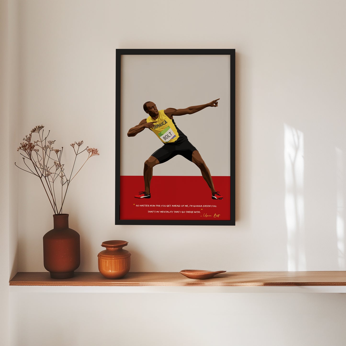 Usain Bolt Framed Poster