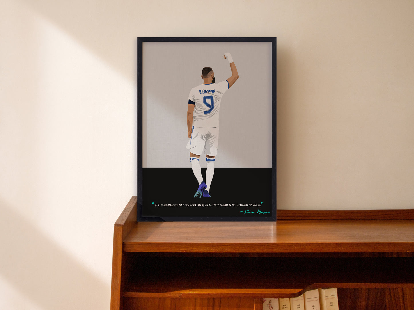 Karim Benzema Real Madrid Framed Poster