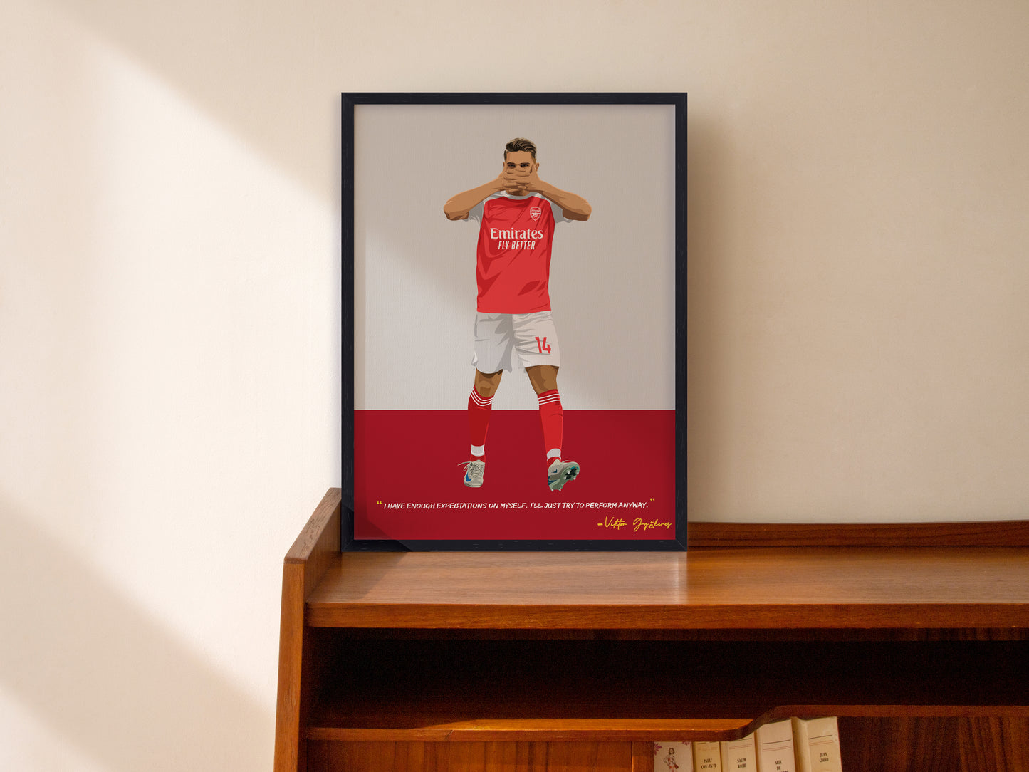 Viktor Gyokeres Arsenal Framed Poster