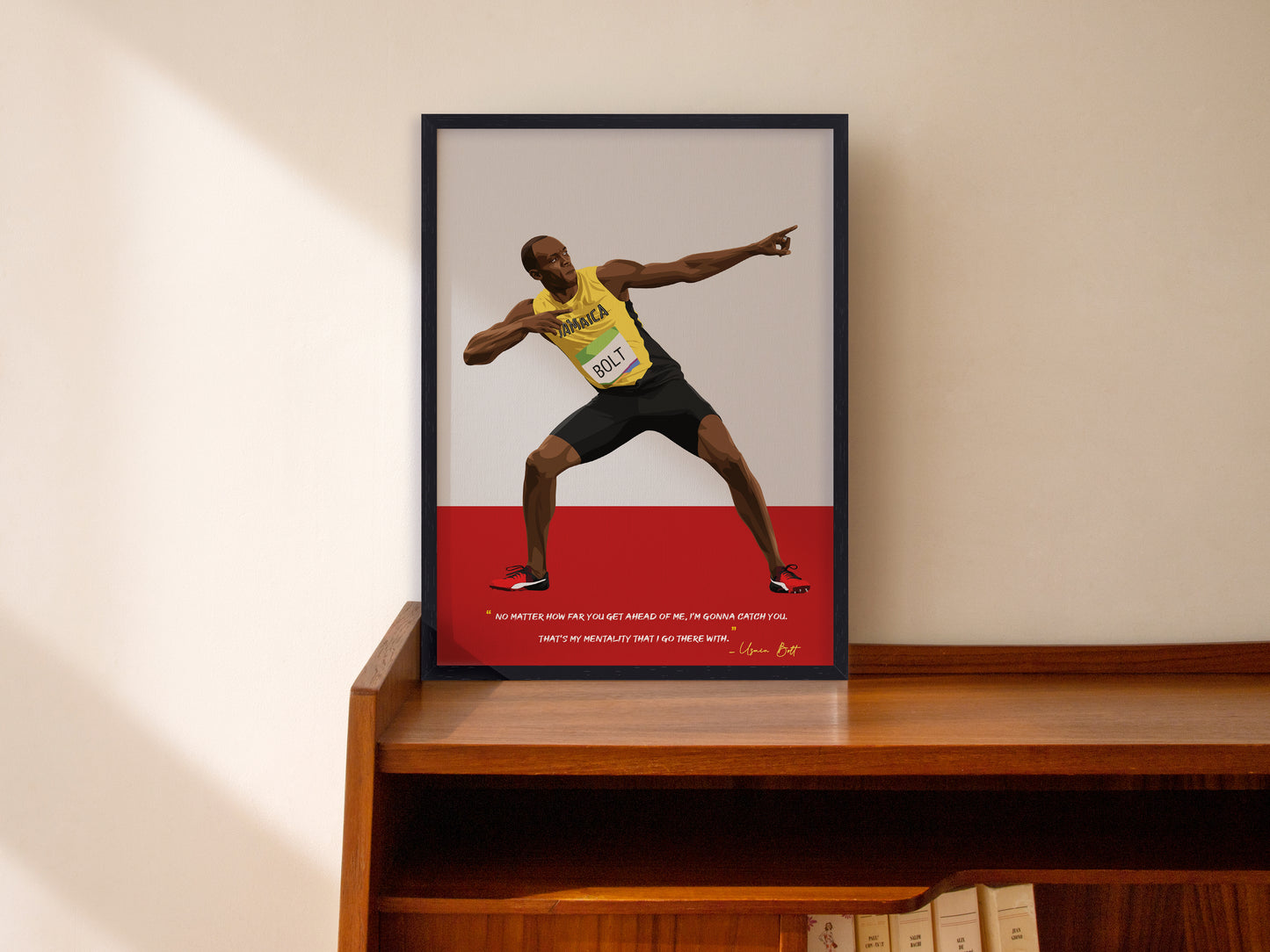 Usain Bolt Framed Poster