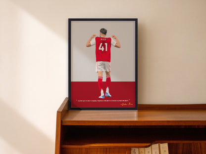 Declan Rice Arsenal Framed Poster