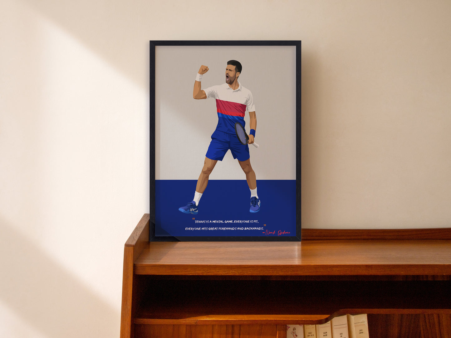 Novak Djokovic Framed Poster