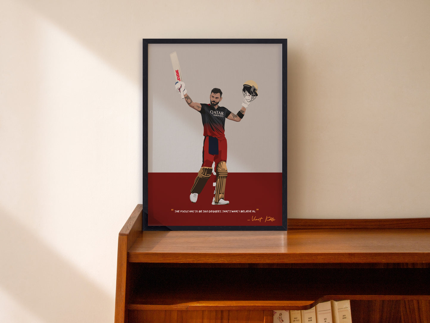 Virat Kohli RCB Framed Poster