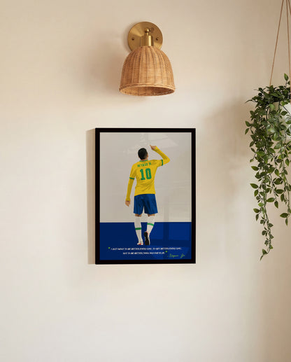 Neymar Brazil Framed Poster - International Football