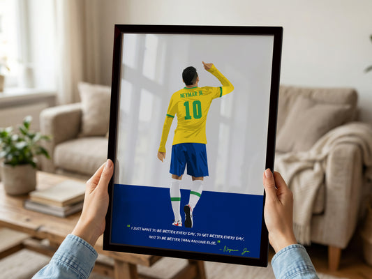 Neymar Brazil Framed Poster - International Football