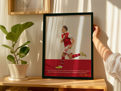 Martin Odegaard Arsenal Framed Poster