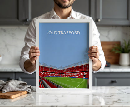 Old Trafford Manchester United Framed Poster