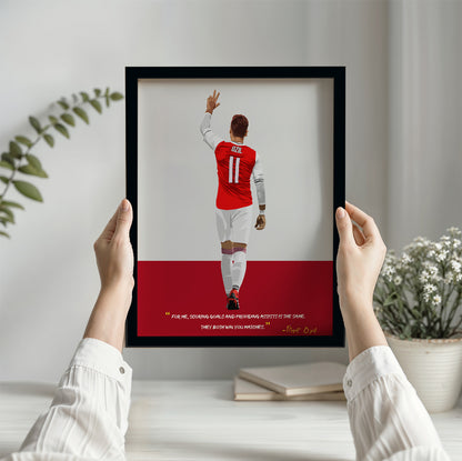 Mesut Ozil Arsenal Framed Poster