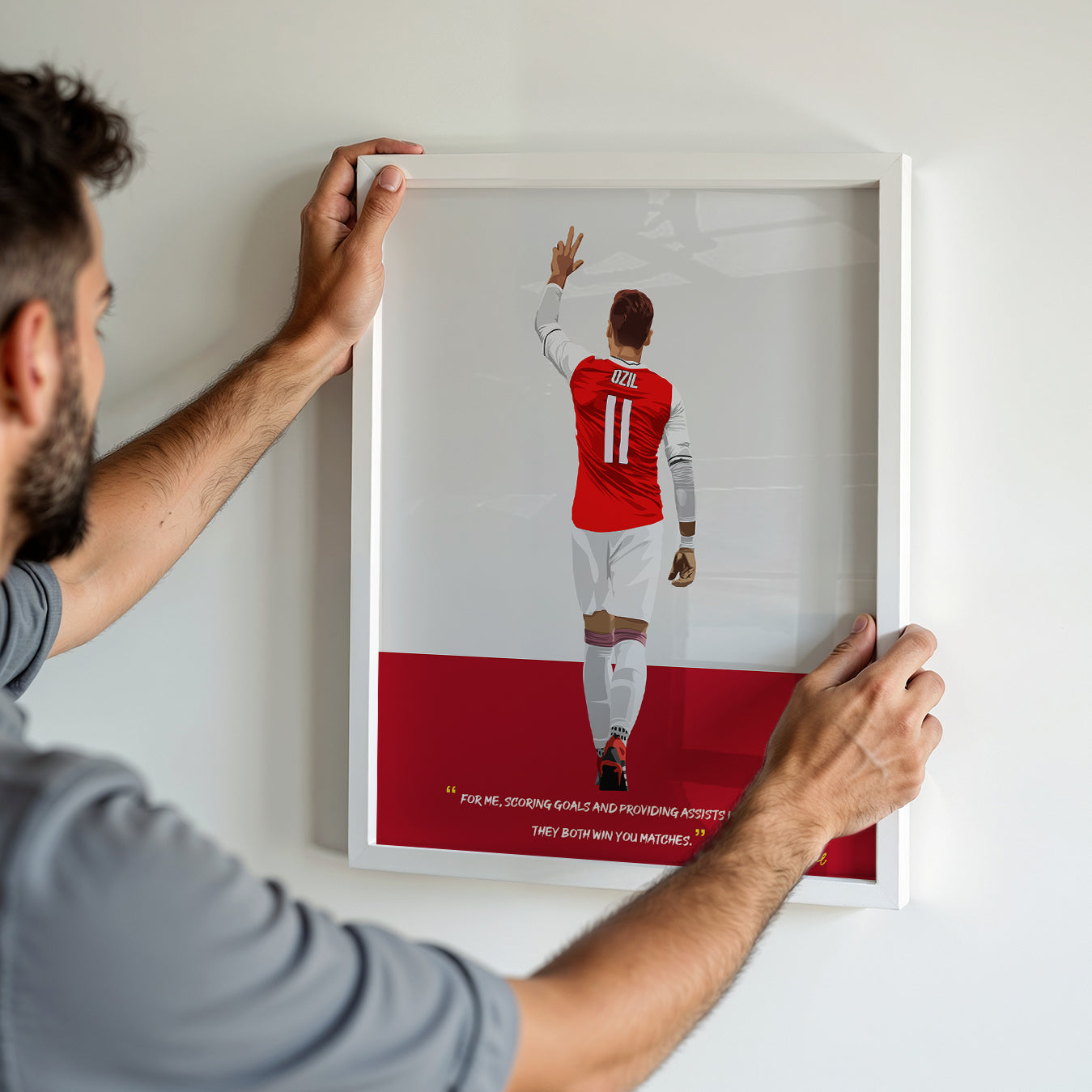 Mesut Ozil Arsenal Framed Poster