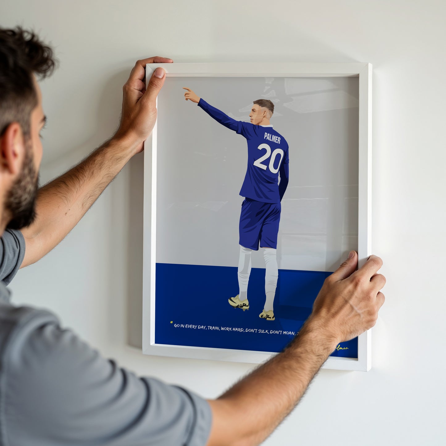 Cole Palmer Chelsea Framed Poster