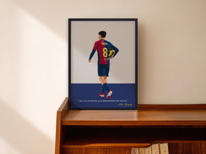 Pedri Barcelona Framed Poster