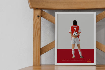 Robert Pires Arsenal Framed Poster